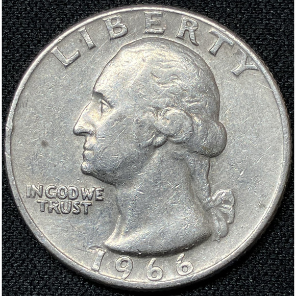 1966 Washington Quarter “Mafia-Strike" Eagle on Reverse & Rim Error on Obverse - Picture 10 of 16